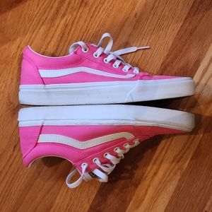 VANS Neon "Barbie" pink sneakers. Great condition! Size 9
